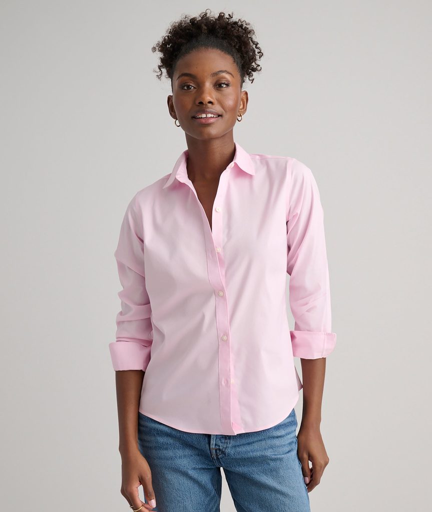 Wrinkle-Free Stretch Cotton Bella Shirt