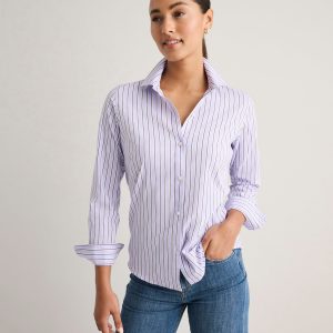 Wrinkle-Free Stretch Cotton Bella Shirt