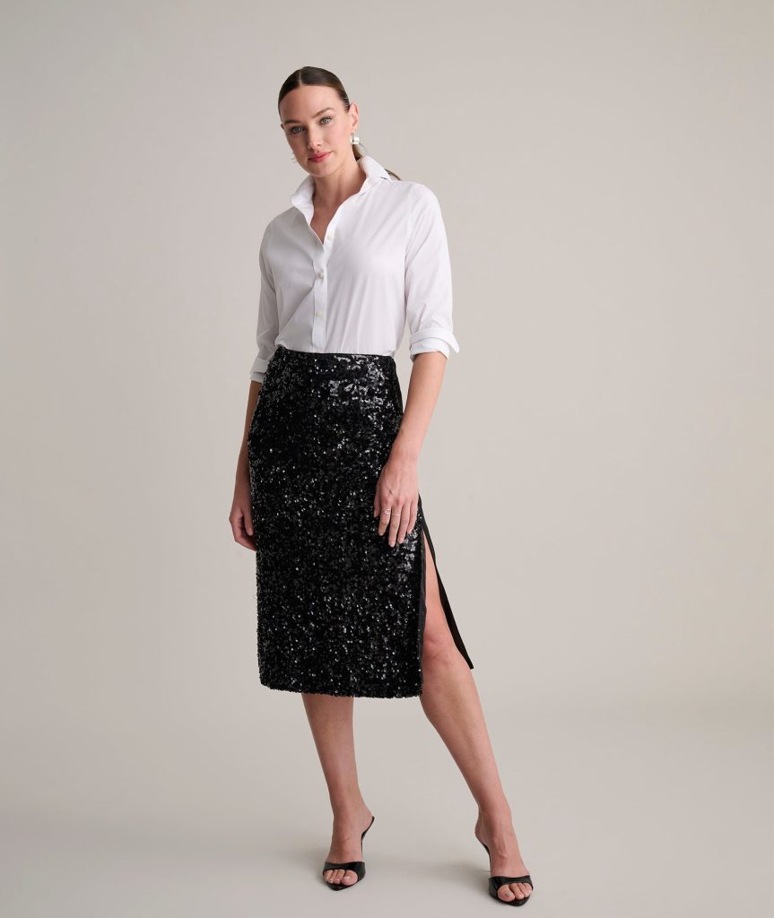 Sequinned Celine Skirt